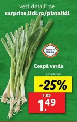 Lidl Ceapă verde Ofertă