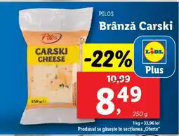 Lidl Brânză Carski Ofertă
