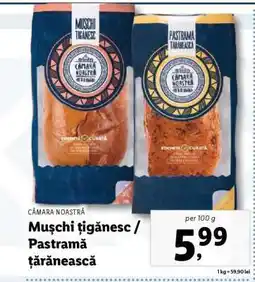Lidl Mușchi țigănesc / Pastramă țărănească Ofertă