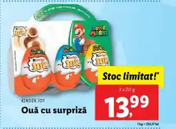 Lidl KINDER JOY Ouă cu surpriză Ofertă