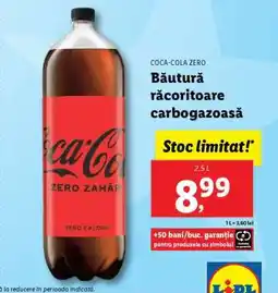 Lidl Coca-Cola zero Ofertă