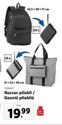 Lidl Rucsac pliabil / Geantă pliabilă Ofertă