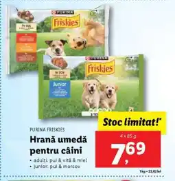 Lidl Purina Friskies Hrană umedă pentru câini Ofertă