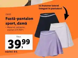 Lidl Fustă-pantalon sport, damă Ofertă