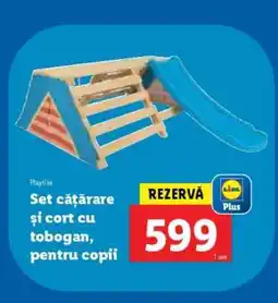 Lidl Set cățărare și cort cu tobogan, pentru copii Ofertă