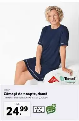 Lidl Camăsă de noapte damă Ofertă