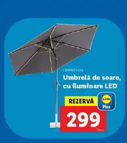 Lidl Umbrelă de soare, cu iluminare LED Ofertă