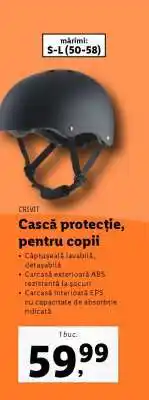 Cască protecție, pentru copii