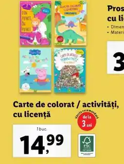 Lidl Carte de colorat / activități, cu licență Ofertă
