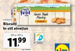 Lidl Alpenfest Swiss Style Pastry Ofertă