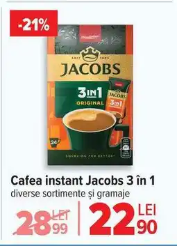 Carrefour Cafea instant Jacobs 3 în 1 Ofertă