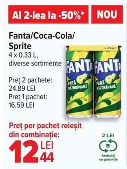 Carrefour Fanta/Coca-Cola/Sprite Ofertă