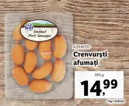 Lidl Crenvurști afumați Ofertă