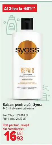 Carrefour Balsam pentru păr Syoss Ofertă