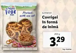 Lidl Alpenfest Covrigi în formă de inimă Ofertă
