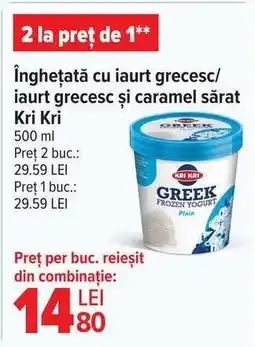 Carrefour Înghețată cu iaurt grecesc Kri Kri Ofertă