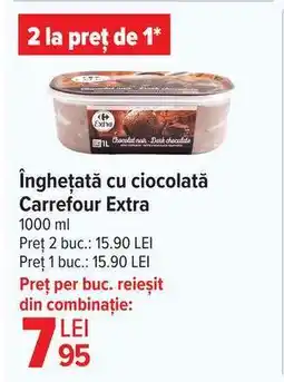 Carrefour Înghețată cu ciocolată Carrefour Extra Ofertă