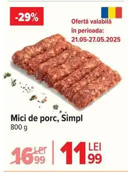 Carrefour Mici de porc, Simpl Ofertă