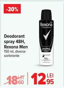 Carrefour Deodorant spray 48H, Rexona Men Ofertă