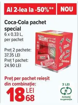 Carrefour Coca-Cola pachet special Ofertă