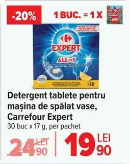 Carrefour Detergent tablete pentru mașina de spălat vase, Carrefour Expert Ofertă