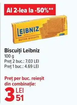 Carrefour Biscuiți Leibniz Ofertă