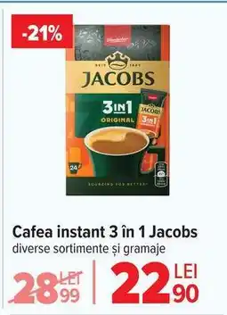 Carrefour Cafea instant 3 în 1 Jacobs Ofertă