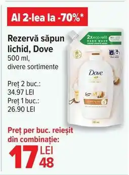 Carrefour Rezervă săpun lichid, Dove Ofertă