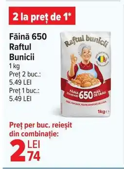 Carrefour Făină 650 Raftul Bunicii Ofertă