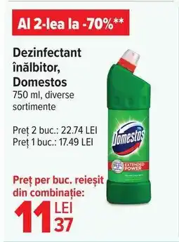 Carrefour Dezinfectant înălbitor Domestos Ofertă