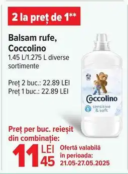 Carrefour Balsam rufe Coccolino Ofertă