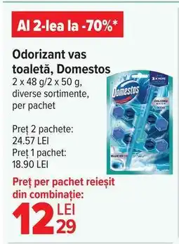 Carrefour Odorizant vas toaletă, Domestos Ofertă