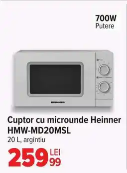 Carrefour Cuptor cu microunde Heinner HMW-MD20MSL Ofertă