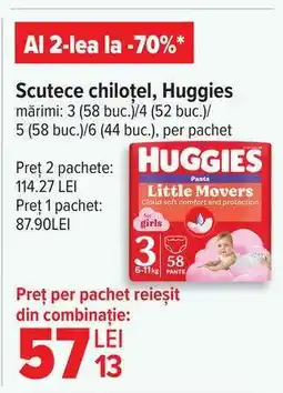 Carrefour Scutece chiloțel, Huggies Ofertă