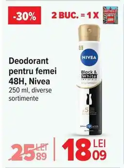 Carrefour Deodorant pentru femei 48h, Nivea Ofertă