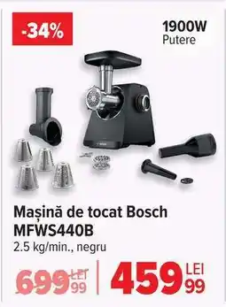 Carrefour Mașină de tocat Bosch MFWS440B Ofertă