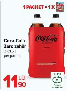Carrefour Coca-Cola Zero zahăr Ofertă