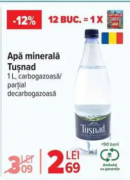 Carrefour Apă minerală Tușnad Ofertă