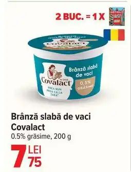 Carrefour Brânză slabă de vaci Covalact Ofertă