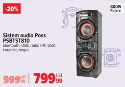 Carrefour Sistem audio Poss PSBTST810 Ofertă