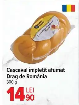 Carrefour Cașcaval împletit afumat Drag de România Ofertă