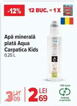 Carrefour Apă minerală plată Aqua Carpatica Kids Ofertă