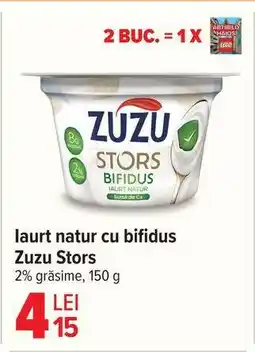 Carrefour Iaurt natur cu bifidus Zuzu Stors Ofertă