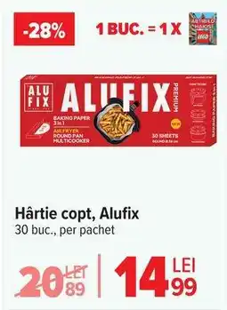 Carrefour Hârtie copt, Alufix Ofertă