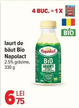 Carrefour Iaurt de băut Bio Napolact Ofertă