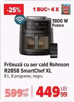 Carrefour Friteuză cu aer cald Rohnson R2858 SmartChef XL Ofertă