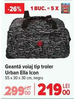 Carrefour Geantă voiaj tip troler Urban Ella Icon Ofertă