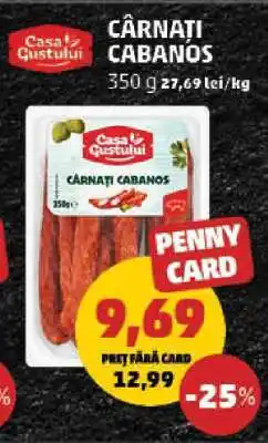 Penny Cârnați cabanos Ofertă