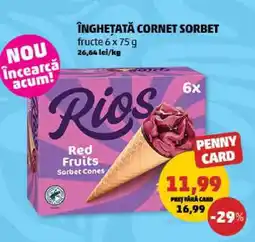 Penny Înghețată Cornet Sorbet Ofertă