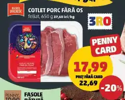 Penny Cotlet Porc Fără Os Ofertă
